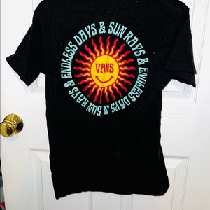 VANS. Size SMALL. Black w/ Graphic.